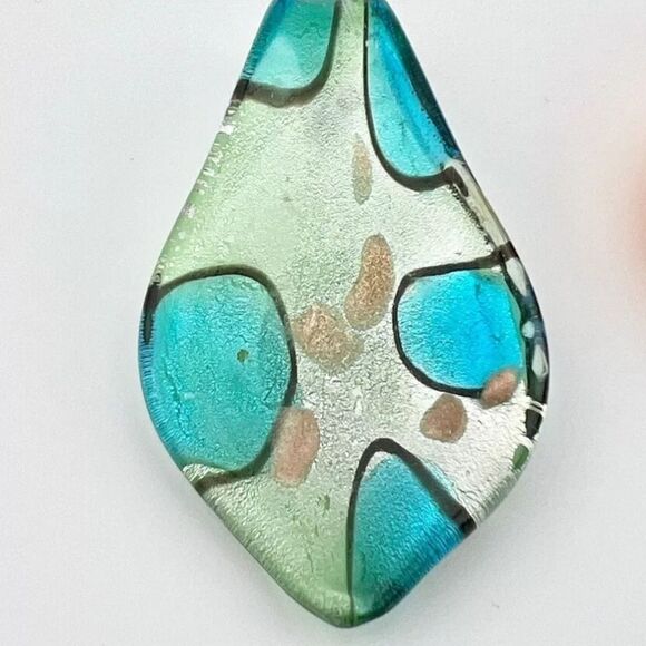 Vintage Murano Style Glass Pendants Lot of 7. Hand Blown - Picture 11 of 16